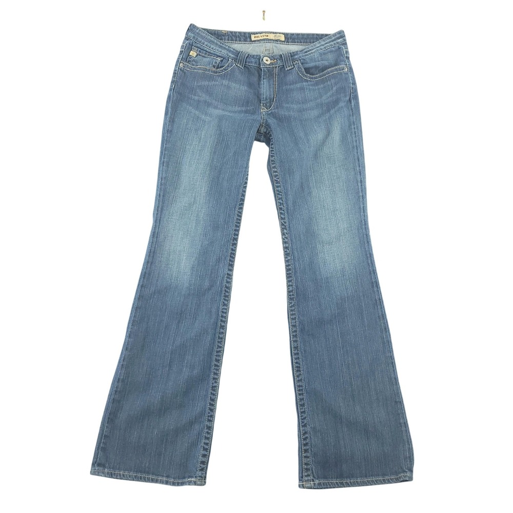 Big Star Maddie Boot Jeans Womens 29L Blue Med Wash Mid Rise Bootcut Denim